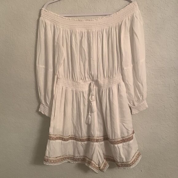 Superdry Viscose Embroidered Romper Size 8 - Picture 1 of 16